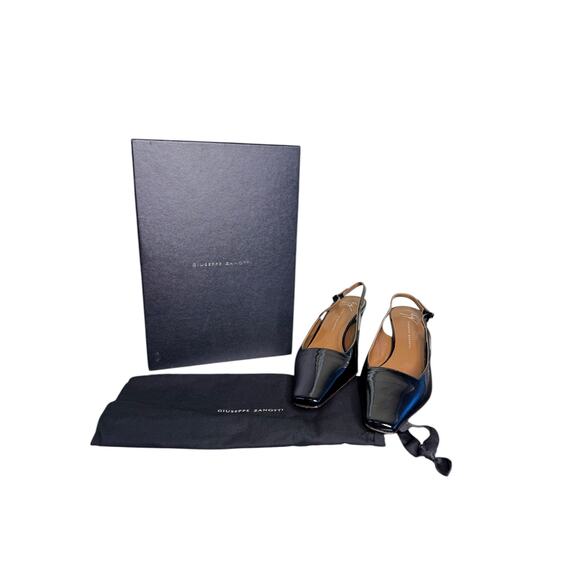 Giuseppe Zanotti NIB Brendha 45mm Pumps in Black Patent Leather Size 39.5 - Picture 2 of 13